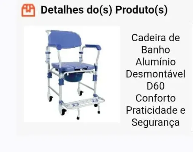 Cadeira higiênica