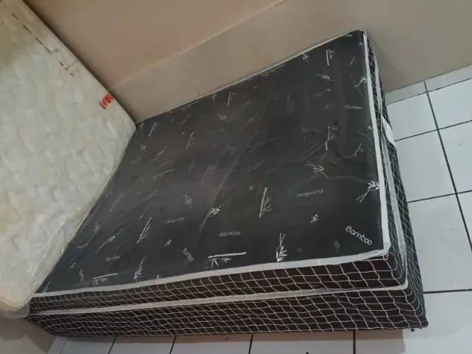 Cama box casal usada