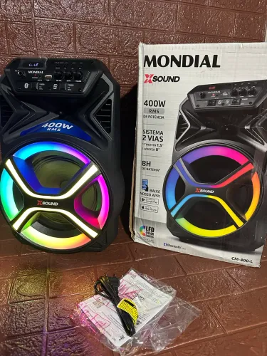 Caixa de som mondial 400W CM-400-L.