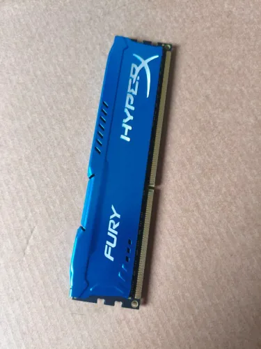 Memória RAM HyperX Fury DDR3 8GB 1600MHz usada funcionando