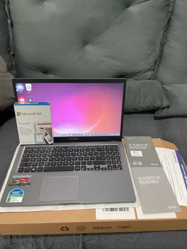 Notebook Asus Ryzen 5 8GB 256GB 15,6 - M515DA + MS Office 1 Ano