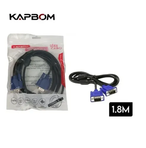 Cabo Vga Com Filtro 1,8MT Kapbom