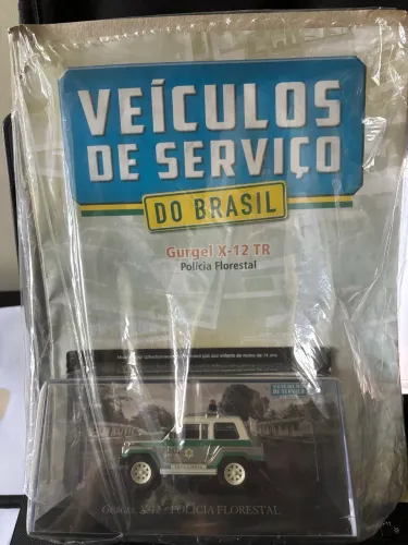 Miniatura Gurgel X-12 TR Polícia Florestal 1:43 Lacrada