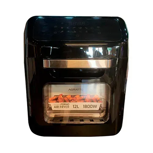 Fritadeira forno preta digital 12 litros 220v Agratto