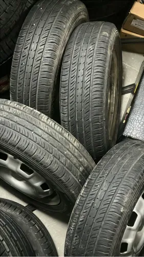4 pneus 165/70 aro 13 Dunlop semi novos (não andaram 500km) somente 1000 o jogo