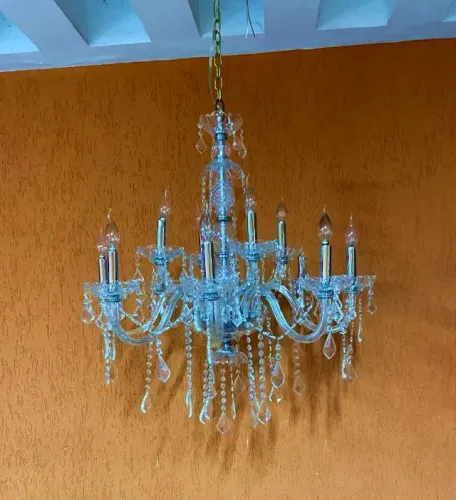 Lustre antigo em cristal Maria Tereza