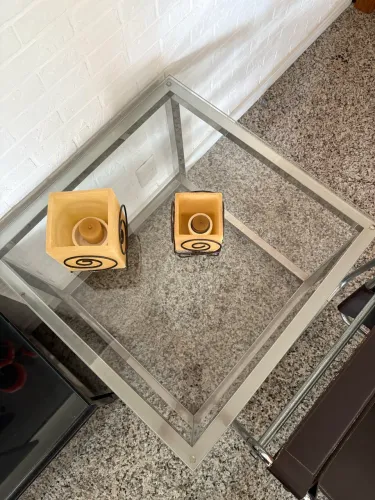 Conjunto Premium de Mesas de canto e centro e Cadeiras Assinadas