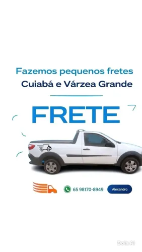 Fazemos pequenos frete para Cuiabá e Várzea Grande 