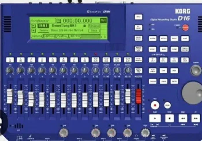 Mesa Digital KORG com gravador made in Tokio Japan