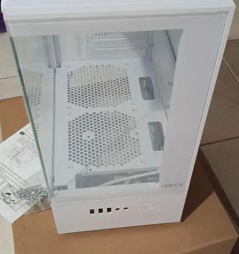Gabinete Gamer Aquário Hyrax Hgb310 Branco iTX mAtx USB 3.0 Frontal Lateral VidrovZN SP ok