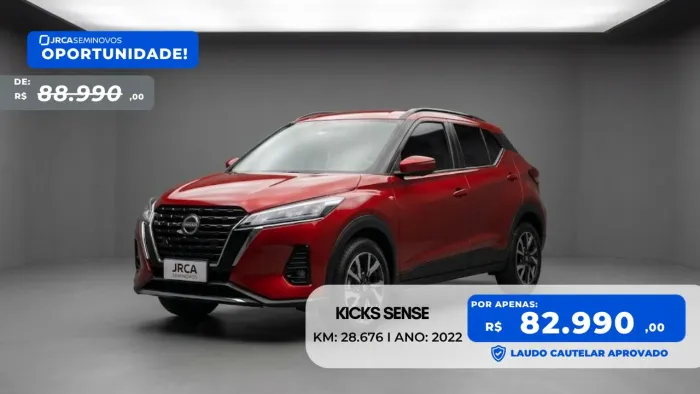 Nissan Kicks Sense 1.6 16V Flex AUT 2022