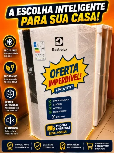 Geladeira frost free electrolux 162 litros