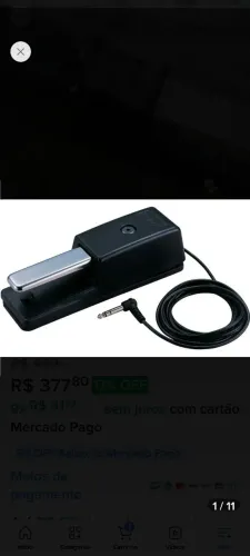 Vendo pedal de Susteim Roland DP 10 novo com nota fiscal