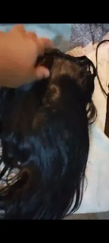 Cabelo humano na tela