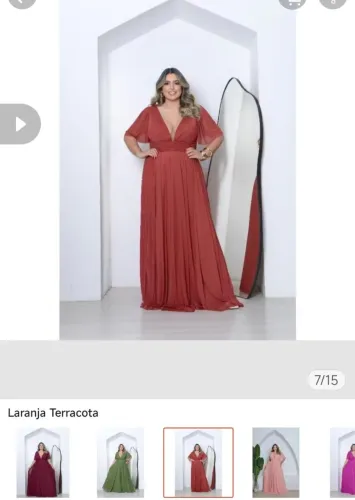 Vestido de festa plus size