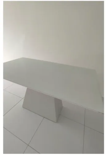 Mesa de Jantar tampo vidro