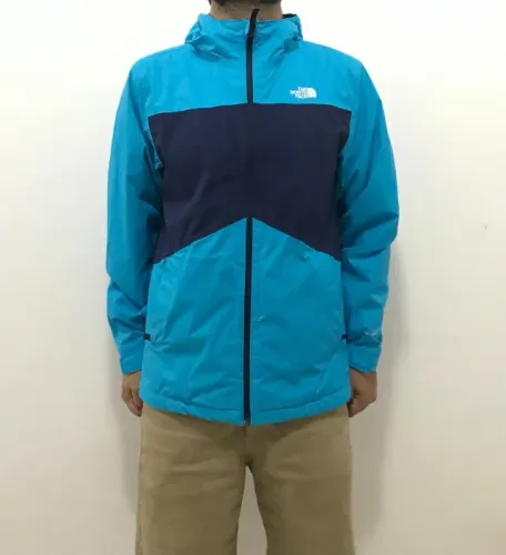 jaqueta the north face Dryvent Azul Claro M/G Adulto (GG Juvenil) Usada