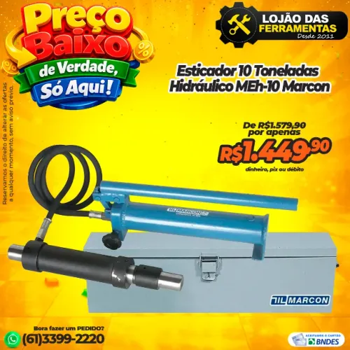 Esticador 10 Toneladas Hidráulico MEh-10 Marcon