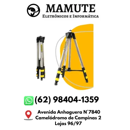 Tripé Regulável 1,5m De Altura Para Nível Laser Rosca 5/8 