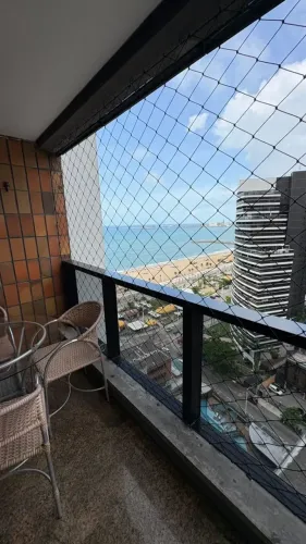 Flat mobiliado beira mar 2 quartos