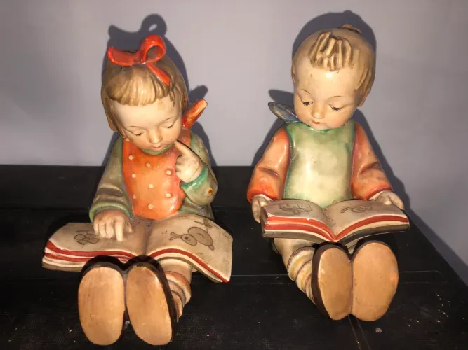 Antigos Casal de Leitores Goebel Hummel (Alemanha) Anos 50/60 - Lote Par