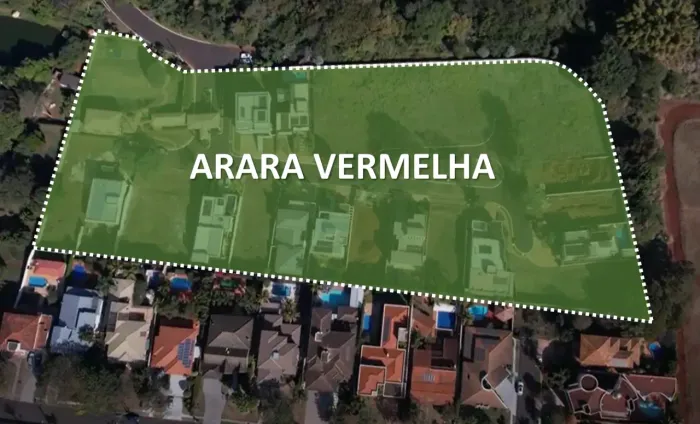 Terreno em condomínio 814,18 m² - Arara Vermelha - Bonfim Paulista - Venda