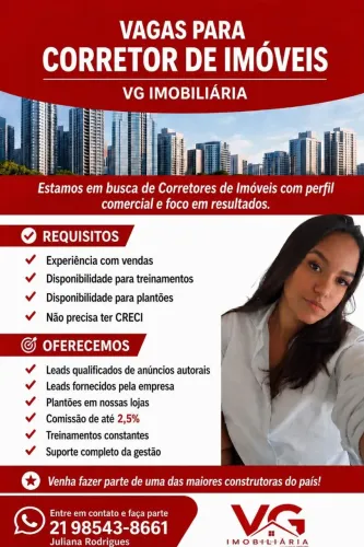 Vagas pra corretor (a) de imóveis