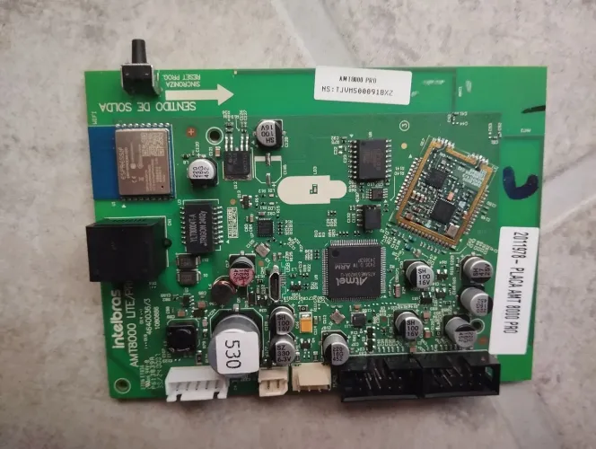 Placa Base Cpu Alarme Intelbras Amt 8000 Pro Original