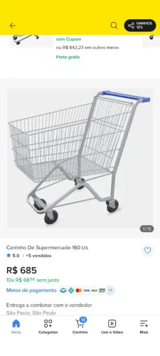 Carrinho de mercado