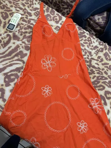 Vestido cantão bordado P/M