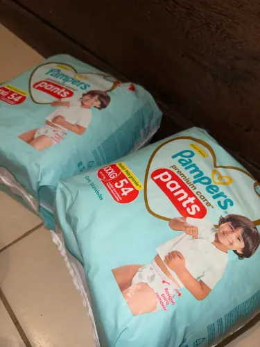 Fralda Pampers Premium Care Pants XXXG 54un Lacrada/Original