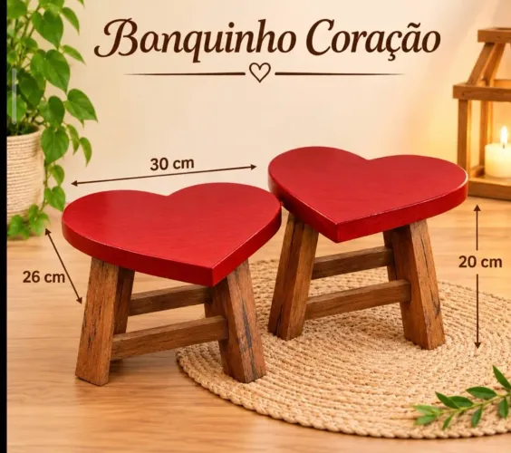 Banquinho coração