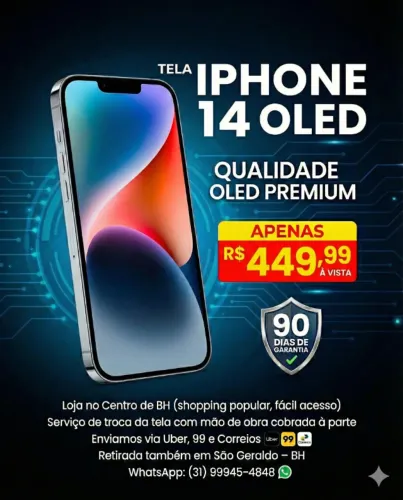 Tela iPhone 14
