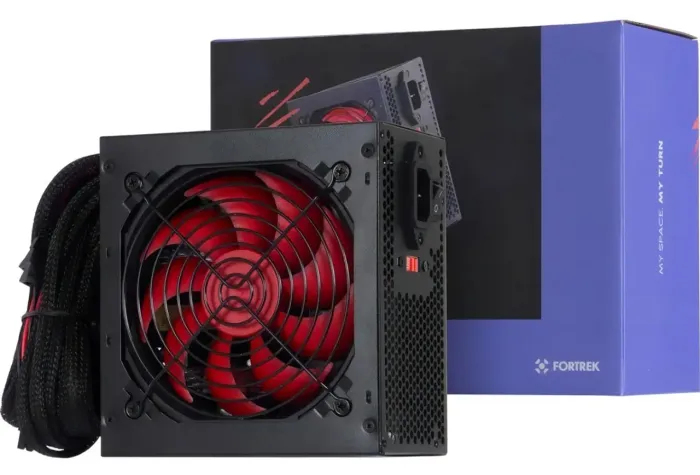 Fonte de Alimentação Fortrek Crusader 500W ATX PC Gamer Silenciosa