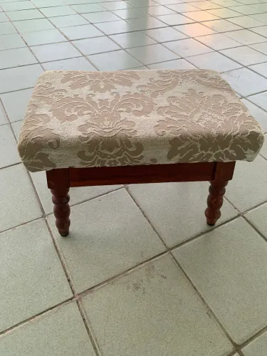 Banqueta Colonial Madeira Maciça