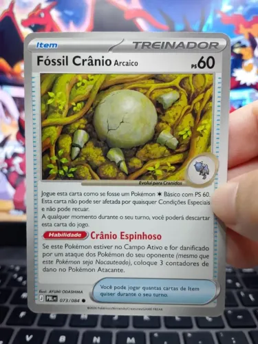 Carta Pokémon Fóssil Crânio arcaico