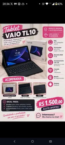 Tablet Vaio Tl10
