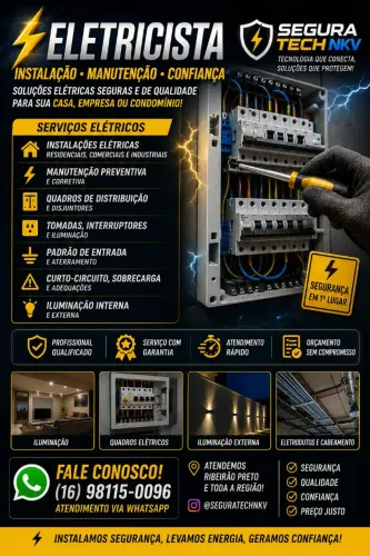 ELETRICISTA EM RIBEIRÃO PRETO | INSTALAÇÃO E MANUTENÇÃO ELÉTRICA