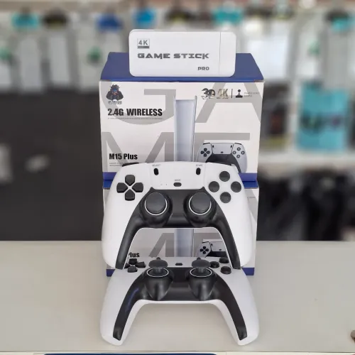 Game stick 4k m15 plus com 10k jogos retrô - entrega grátis em slz e região 