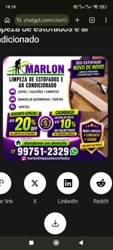 Limpeza e higienização de estofados