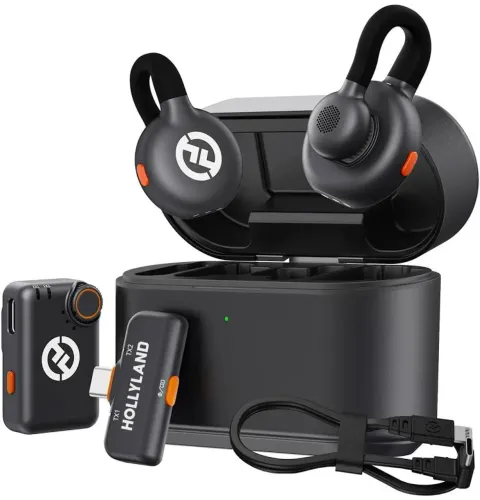 Microfone Hollyland Lark M2s Combo Wireless Usb-c E Camera Lacrado