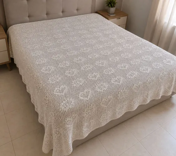 Colcha de casal crochê