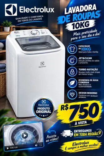 Máquina Eletrolux 10kg