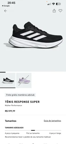 TÊNIS ADIDAS RESPONSE SUPER