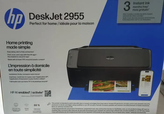 Impressora Multifuncional HP DeskJet 2955 - NOVA LACRADA NA CAIXA