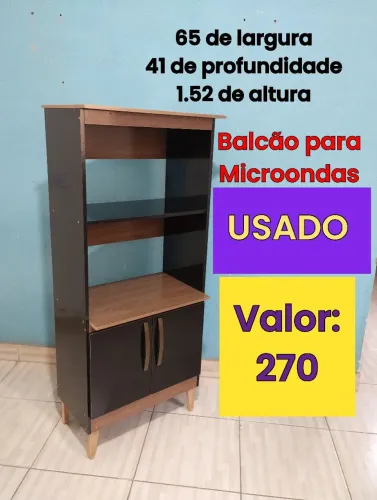 Balcão para microondas USADO
