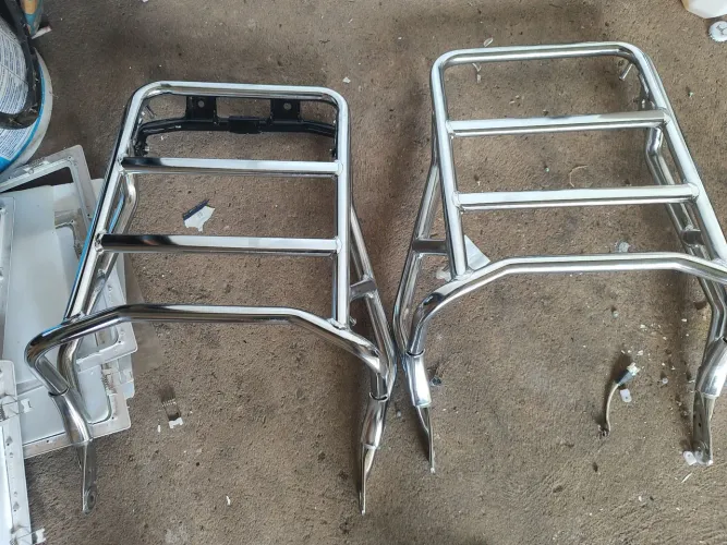Bagageiro para Motos Cromada (Novo)