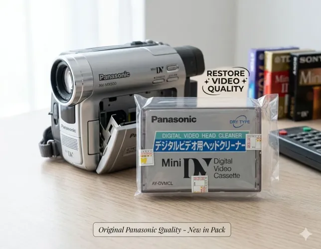Fita de limpeza de cabeçote Filmadora Mini DV Panasonic