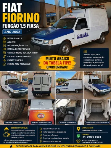 Fiat Fiorino Furgão 1.5 MPI / I.e. (álcool) 2002