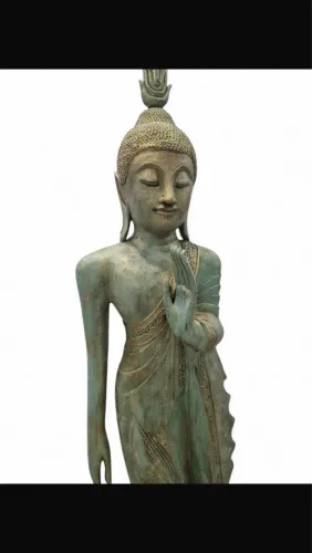 Buda de madeira de 178 cm importado da Tailândia raridade peça única
